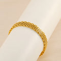 Women's Chain Bracelet Business Casual Golden Silver Metal Bracelet Jewelry