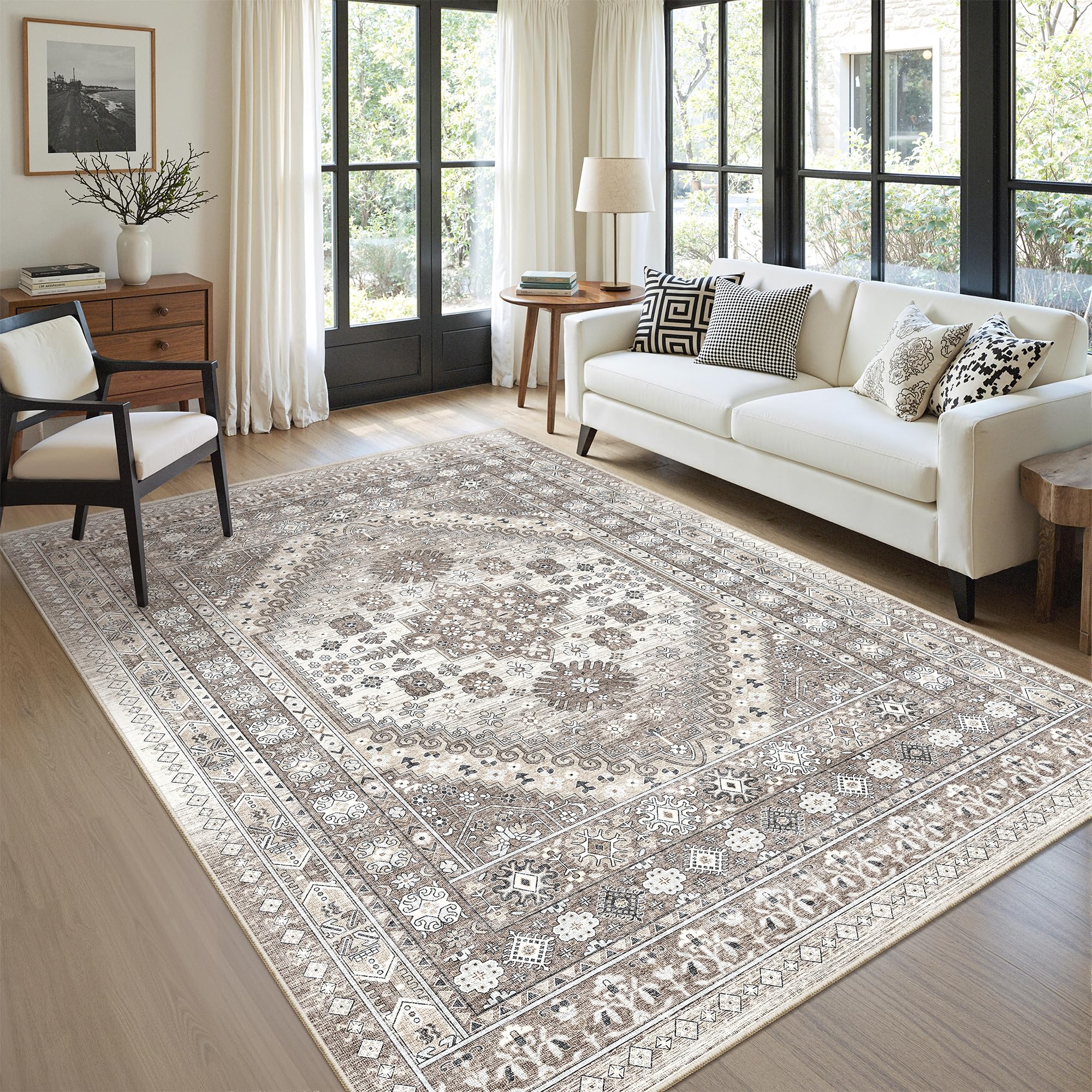 zesthome Area Rugs - Non-Slip Washable Rug