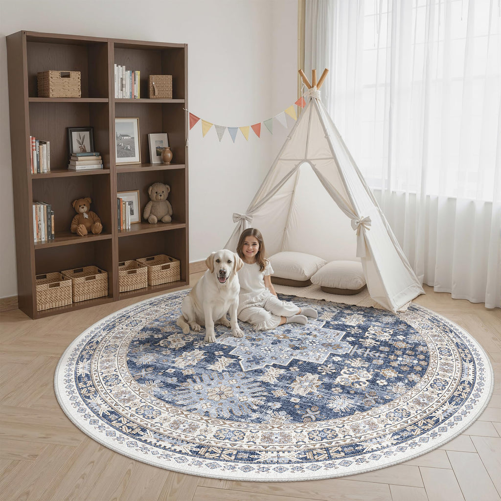 zesthome Area Rugs - Non-Slip Washable Rug