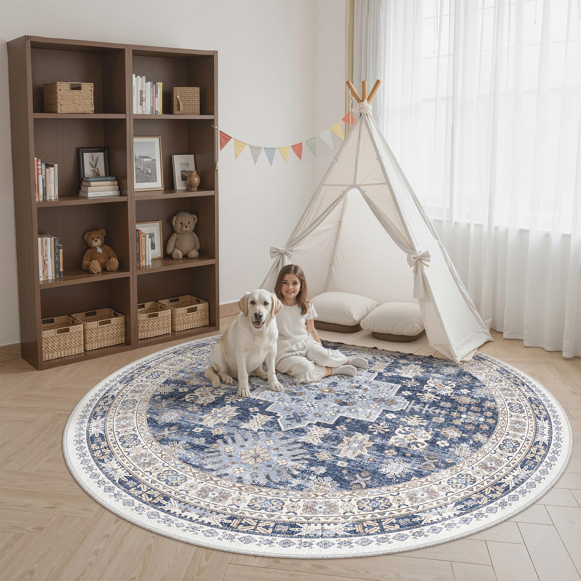 zesthome Area Rugs - Non-Slip Washable Rug
