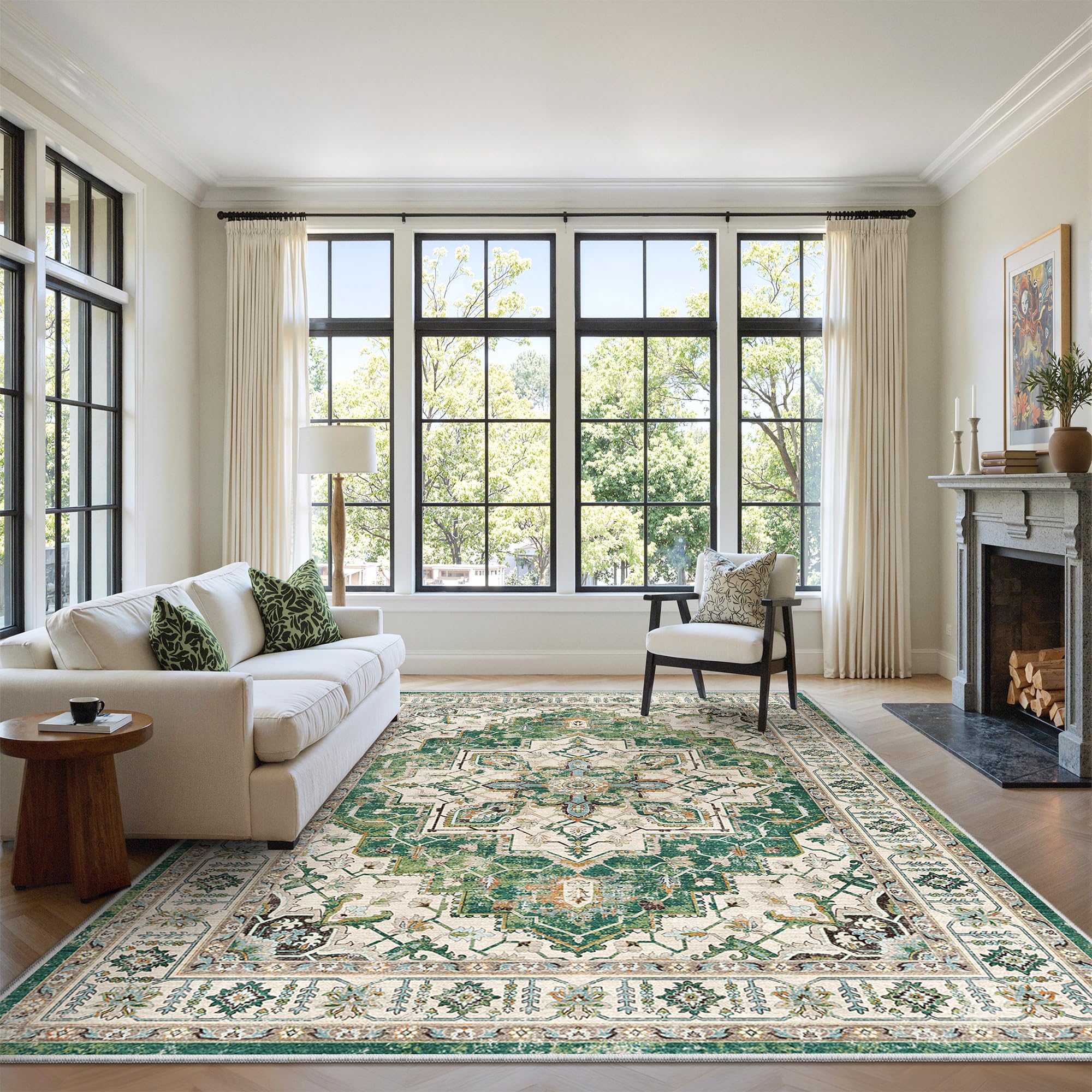 zesthome Area Rugs - Non-Slip Washable Rug