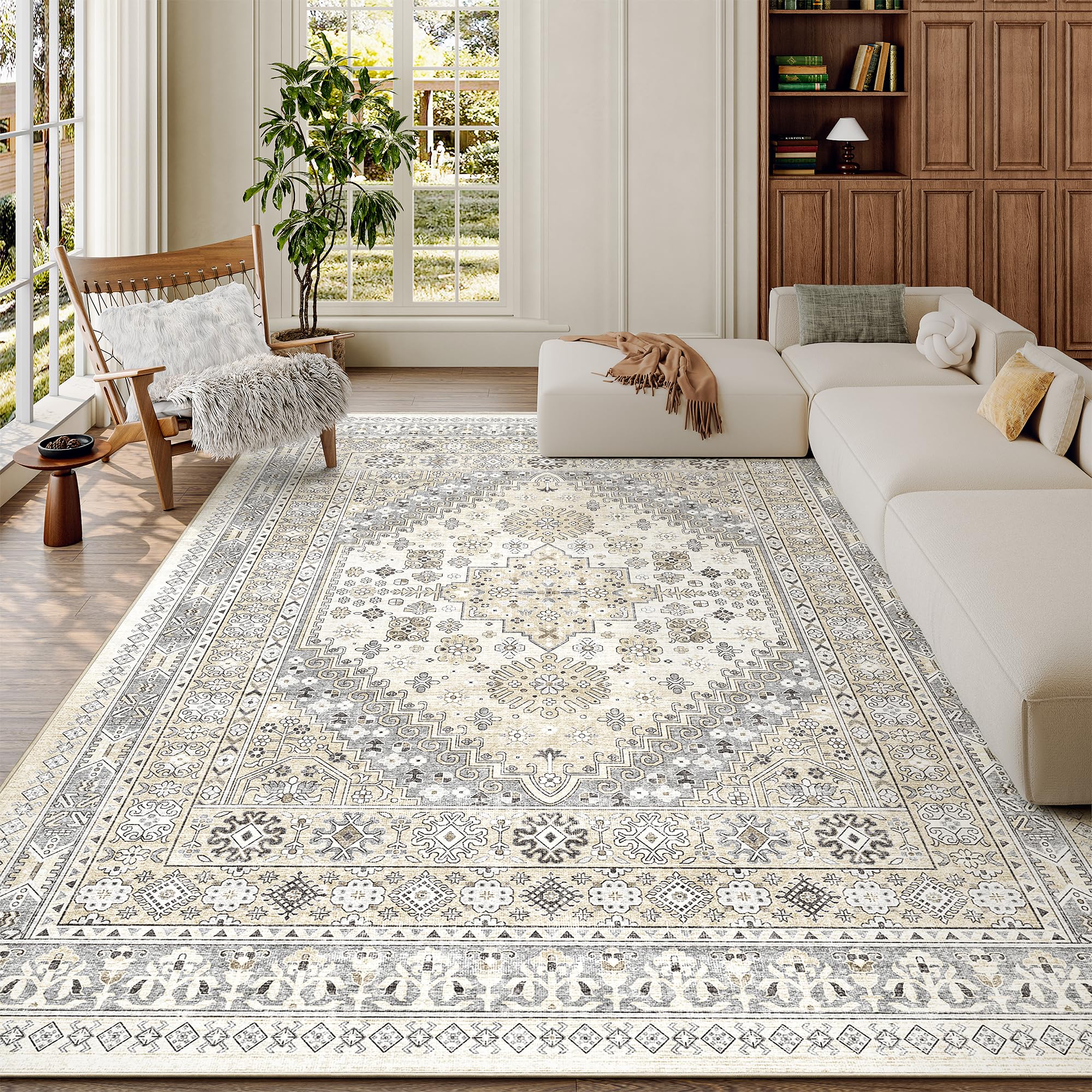 zesthome Area Rugs - Non-Slip Washable Rug