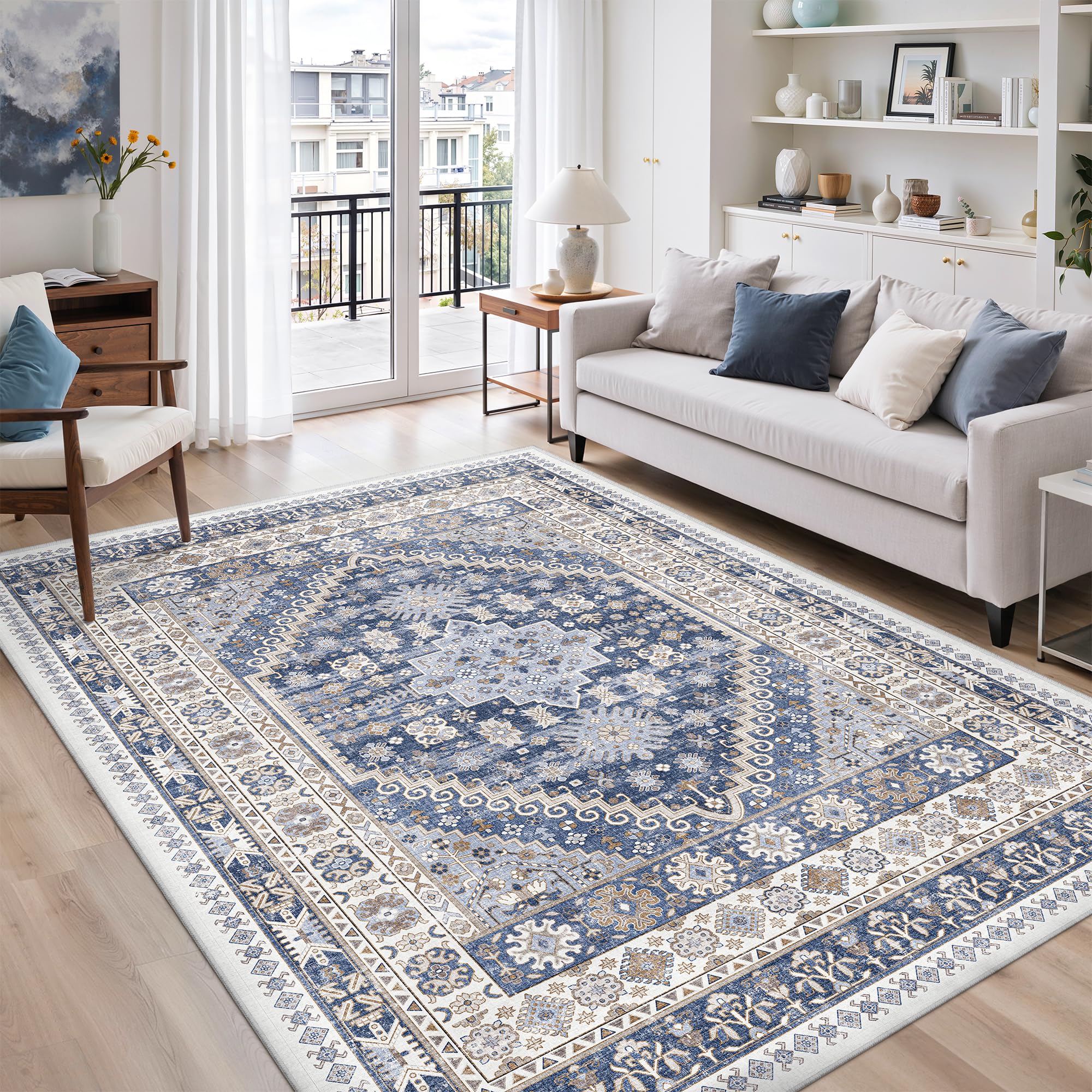 zesthome Area Rugs - Non-Slip Washable Rug