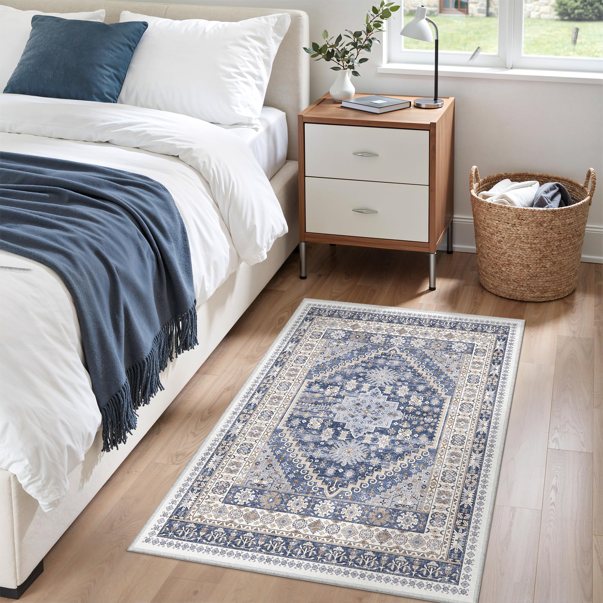 zesthome Area Rugs - Non-Slip Washable Rug