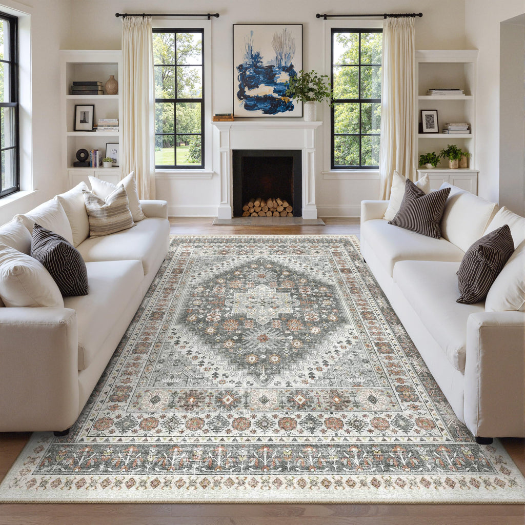 zesthome Area Rugs - Non-Slip Washable Rug