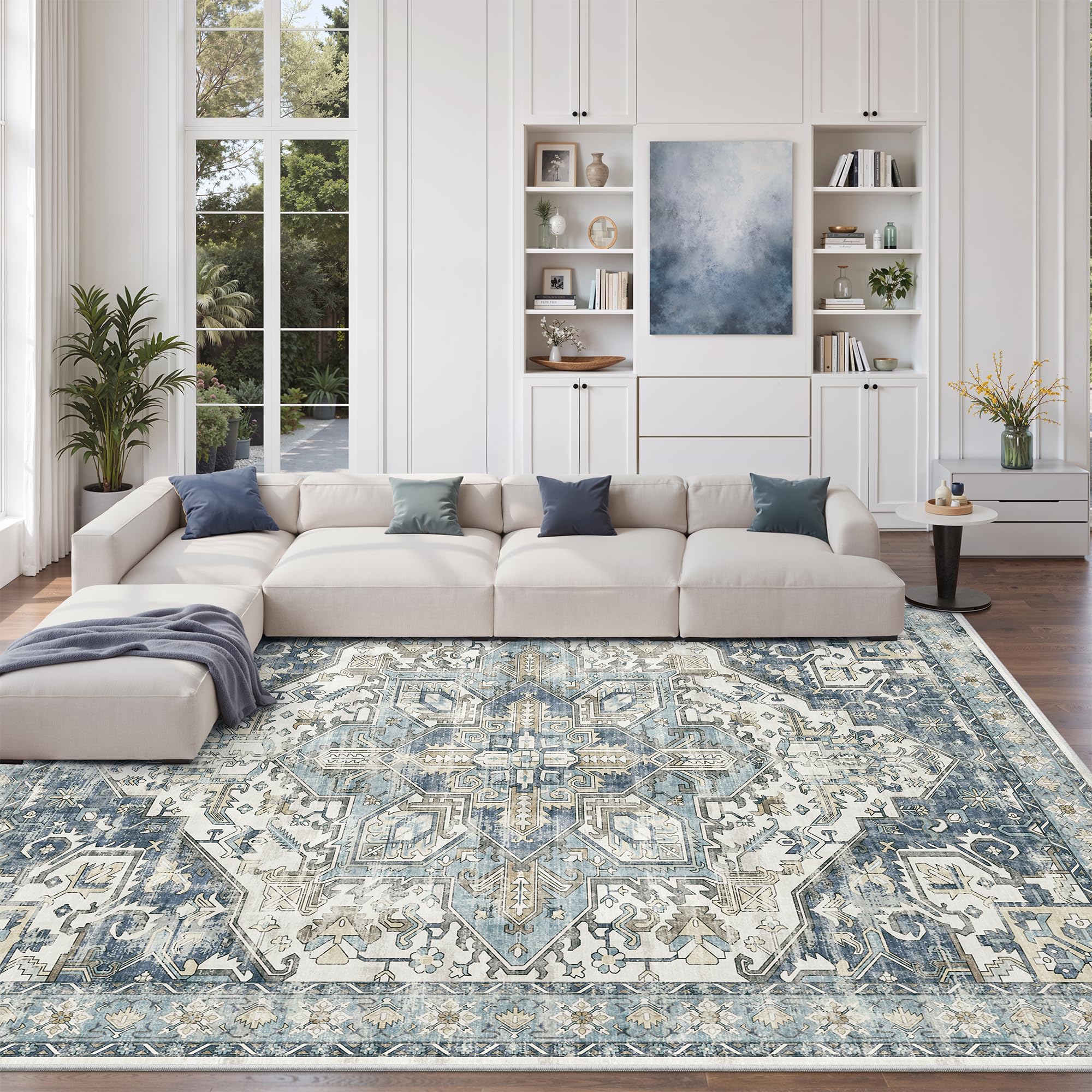 zesthome Area Rugs - Non-Slip Washable Rug