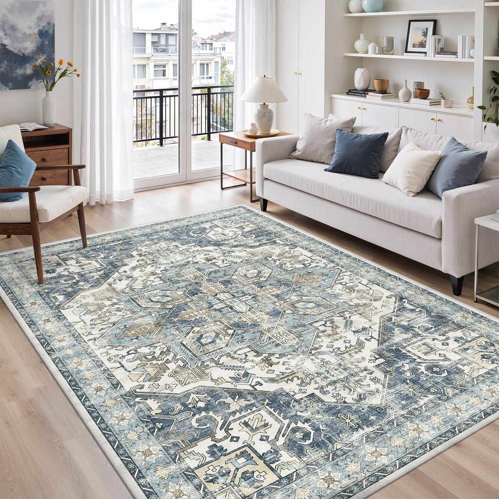 zesthome Area Rugs - Non-Slip Washable Rug