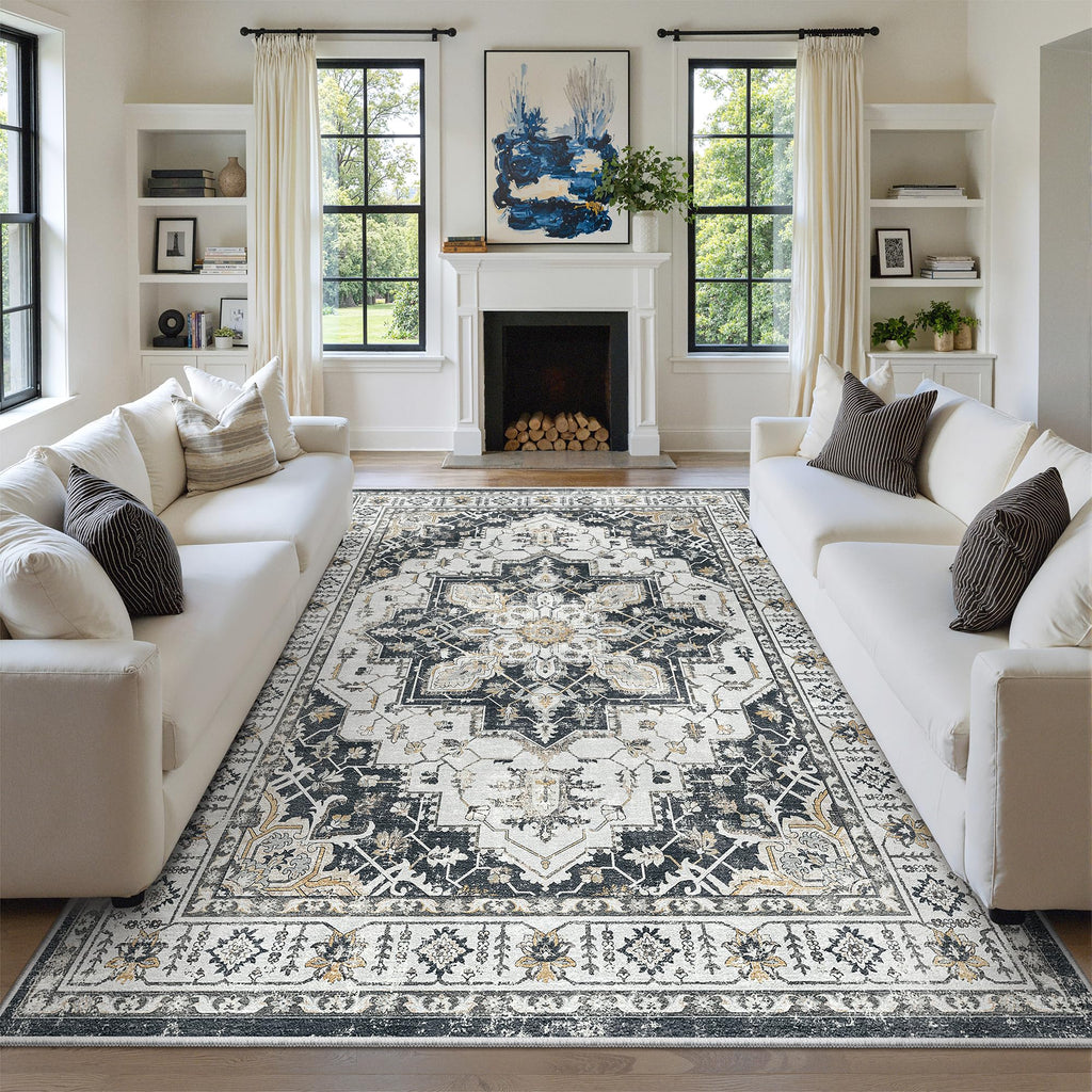 zesthome Area Rugs - Non-Slip Washable Rug