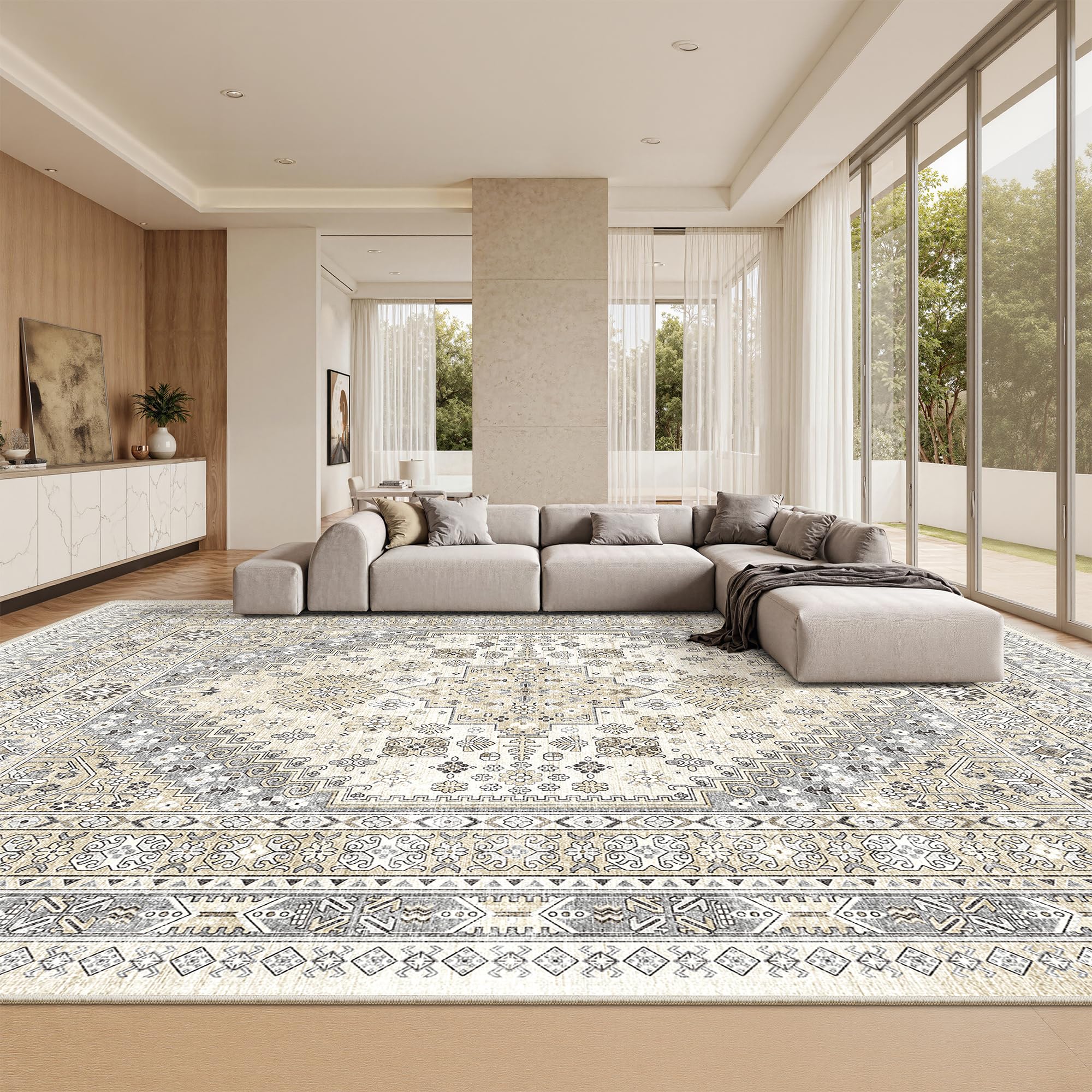 zesthome Area Rugs - Non-Slip Washable Rug