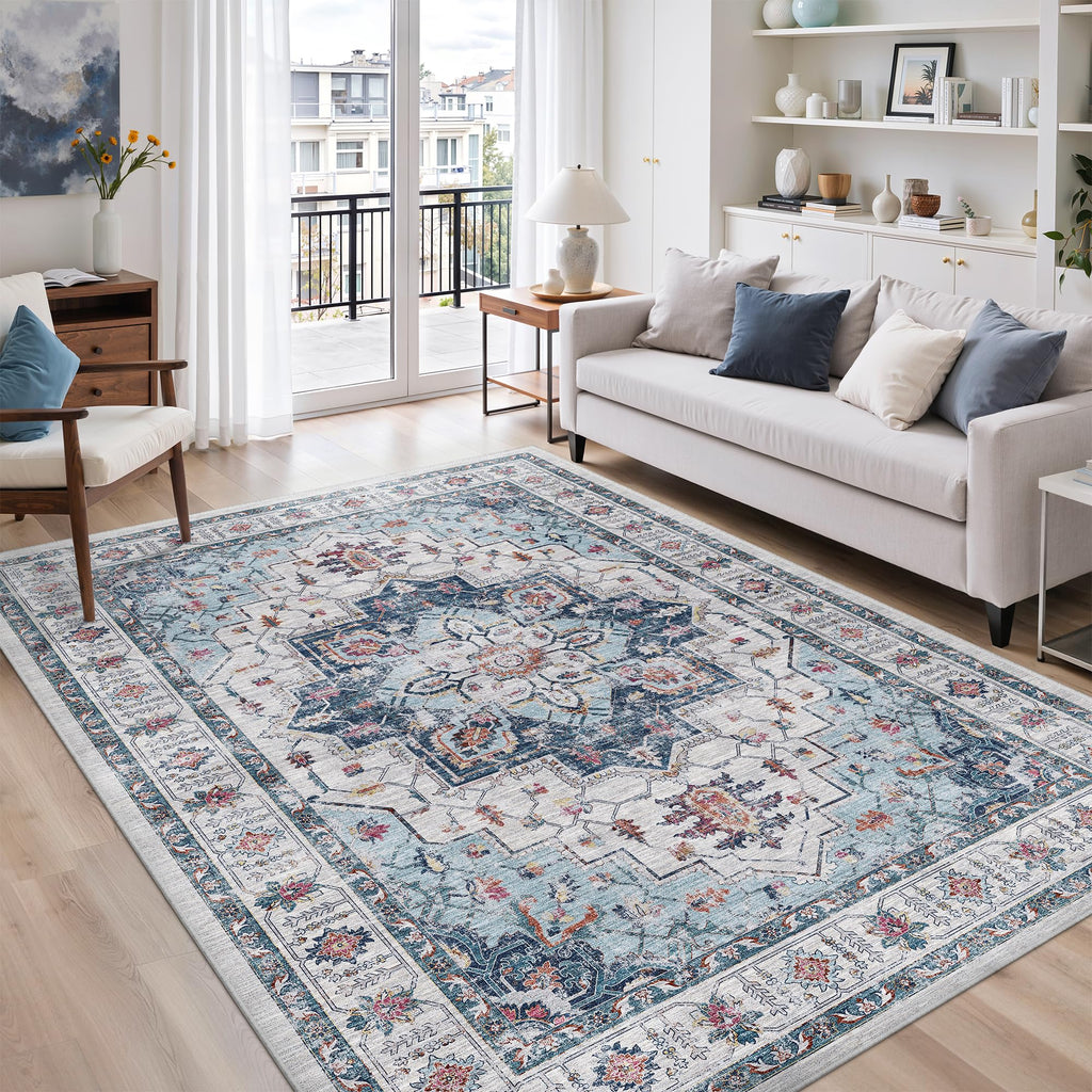 zesthome Area Rugs - Non-Slip Washable Rug