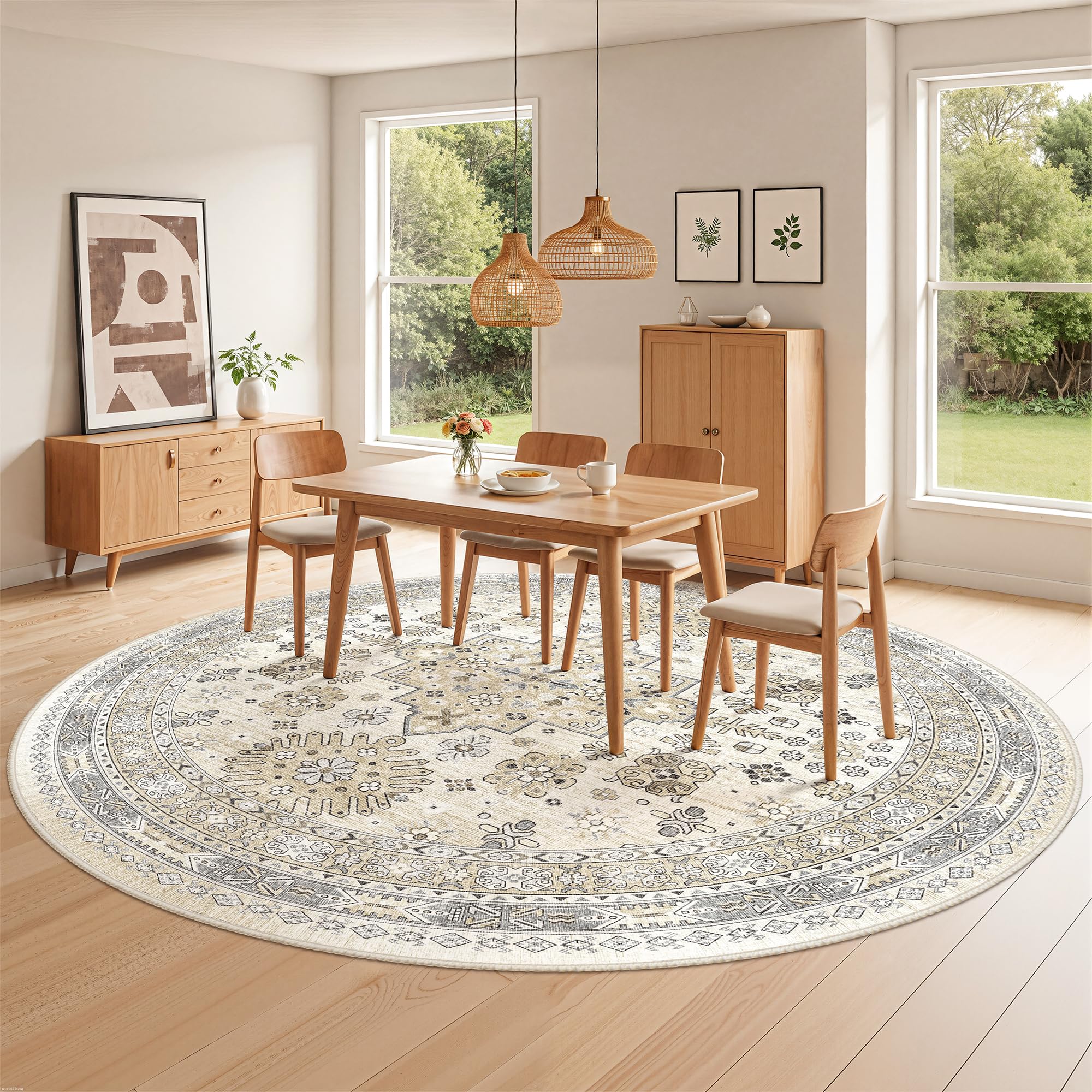 zesthome Area Rugs - Non-Slip Washable Rug