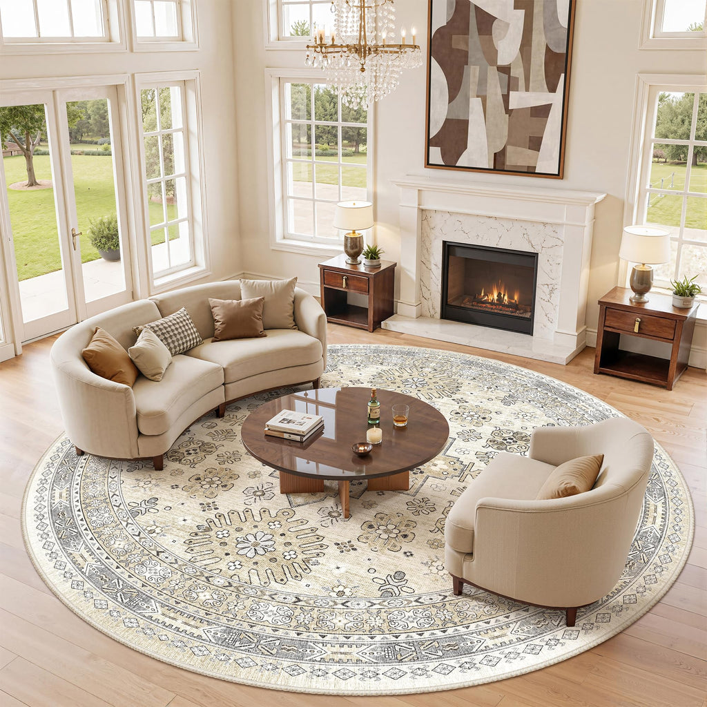 zesthome Area Rugs - Non-Slip Washable Rug