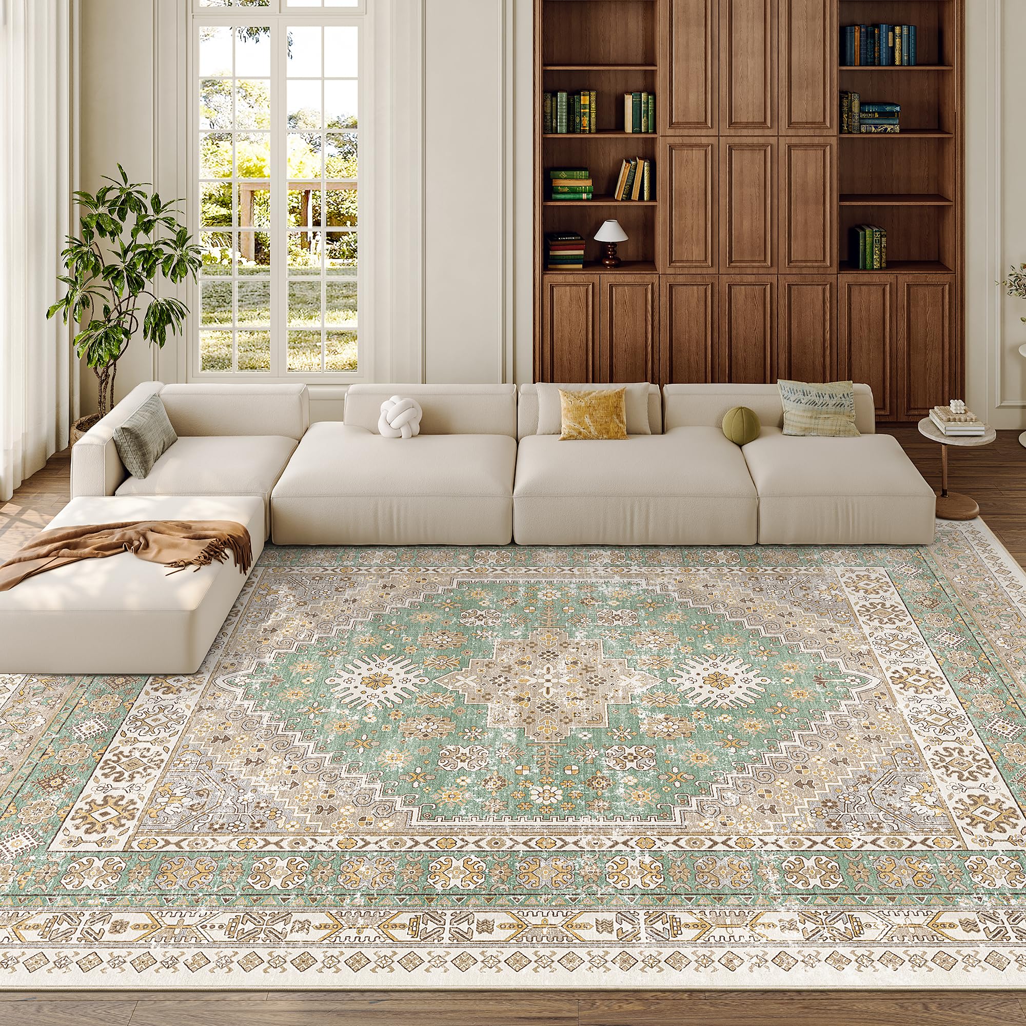 zesthome Area Rugs - Non-Slip Washable Rug