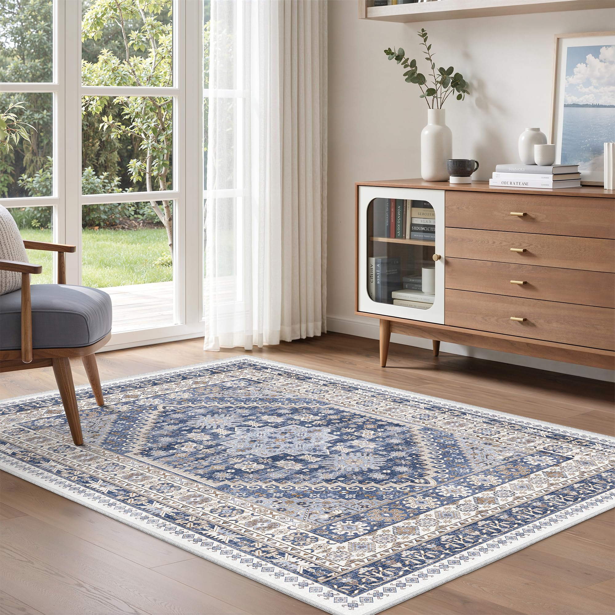 zesthome Area Rugs - Non-Slip Washable Rug