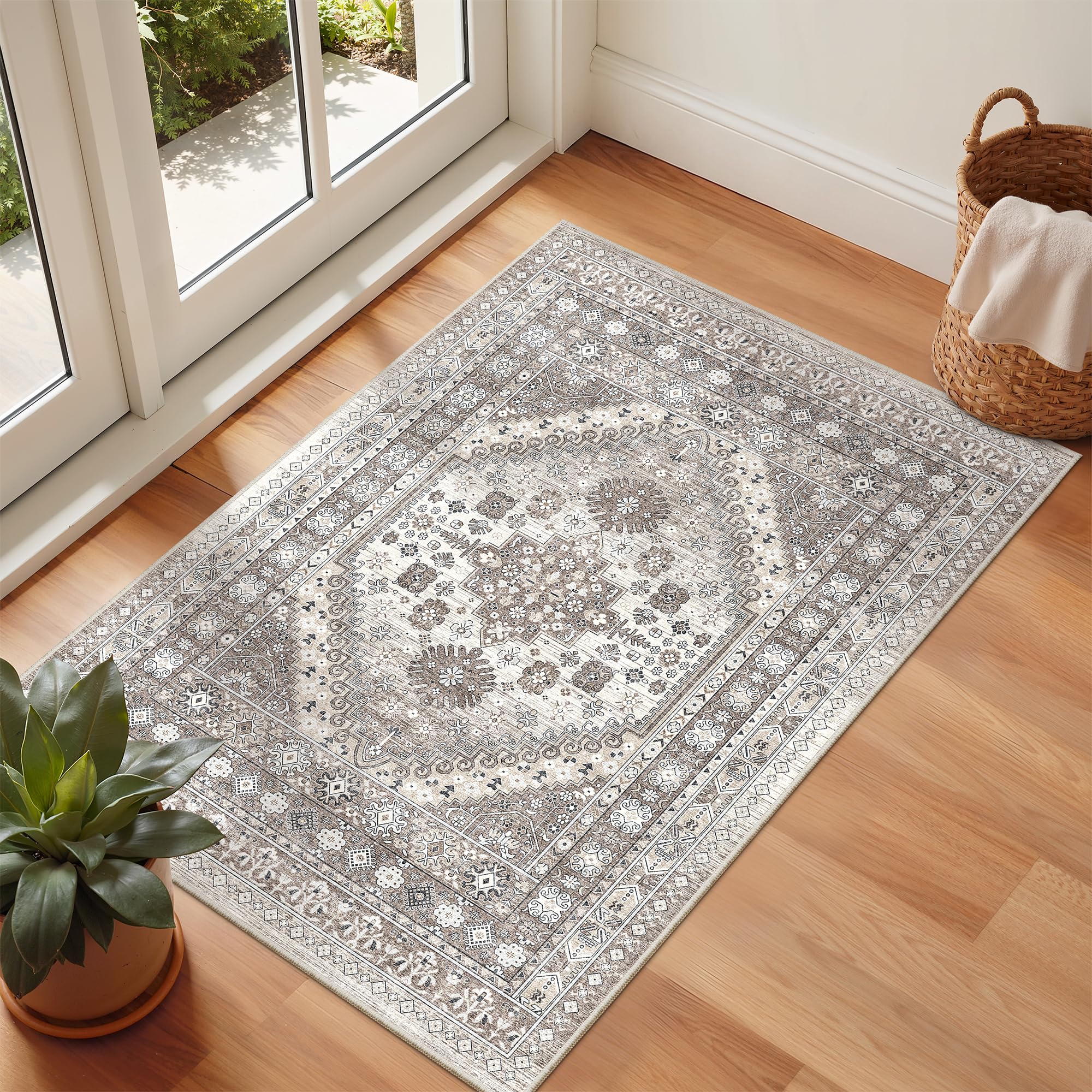 zesthome Area Rugs - Non-Slip Washable Rug