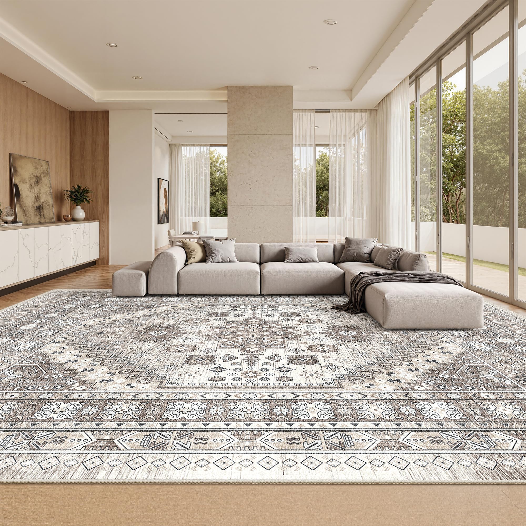 zesthome Area Rugs - Non-Slip Washable Rug