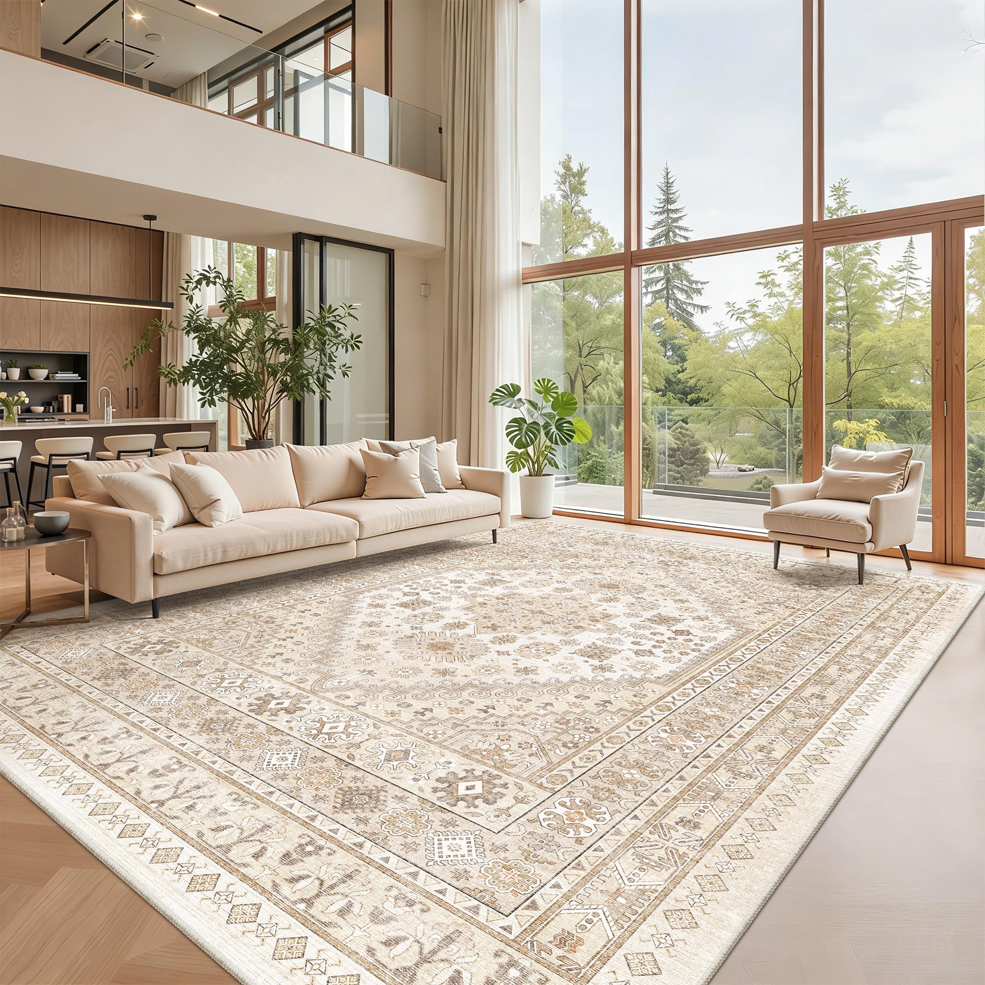 zesthome Area Rugs - Non-Slip Washable Rug