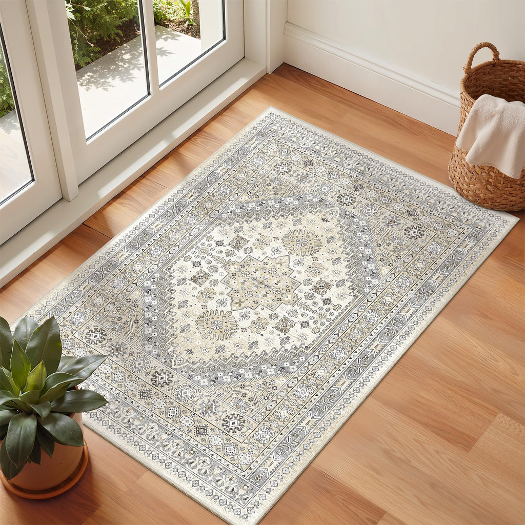zesthome Area Rugs - Non-Slip Washable Rug