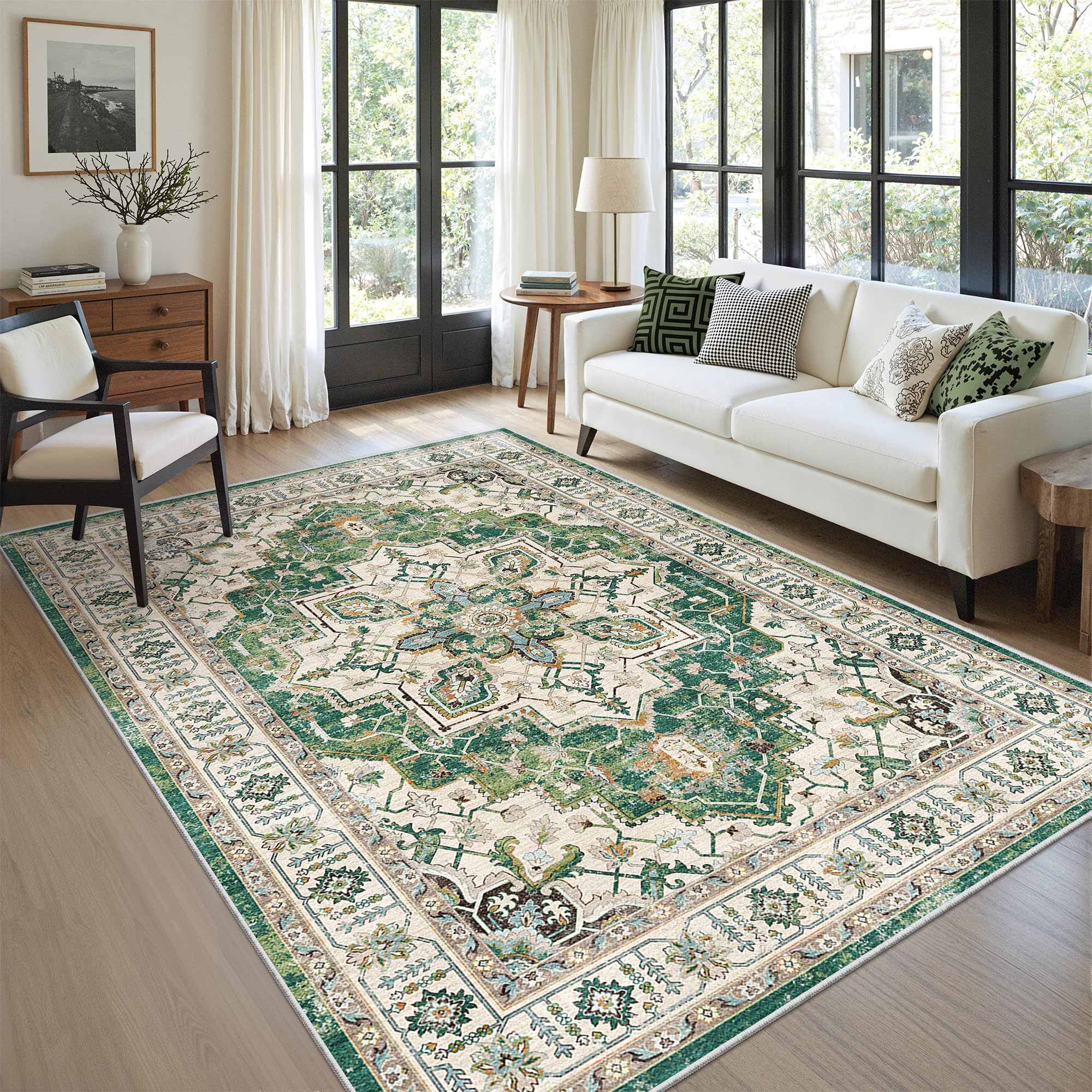 zesthome Area Rugs - Non-Slip Washable Rug