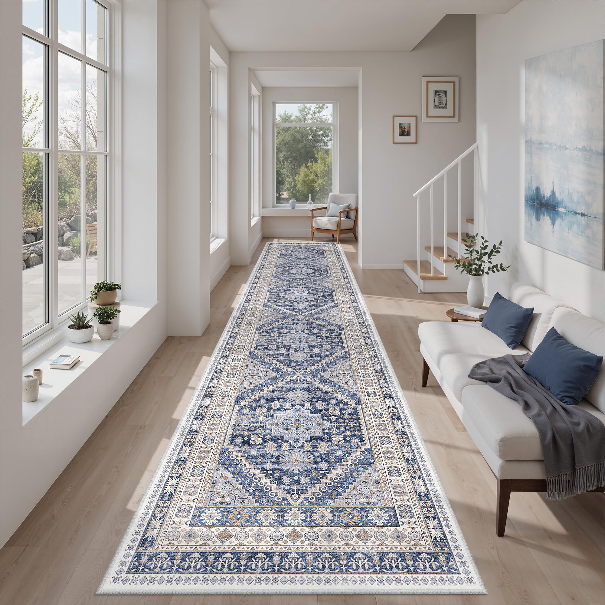 zesthome Area Rugs - Non-Slip Washable Rug