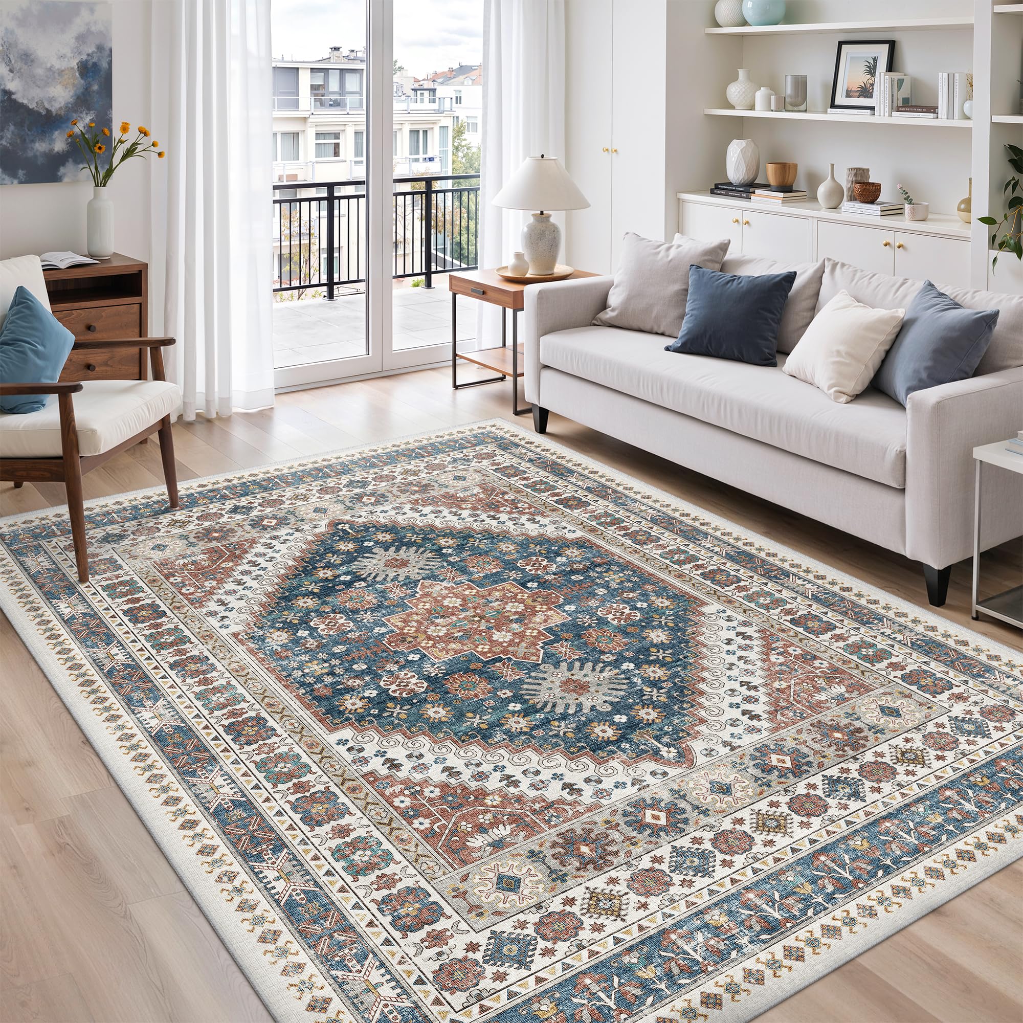 zesthome Area Rugs - Non-Slip Washable Rug