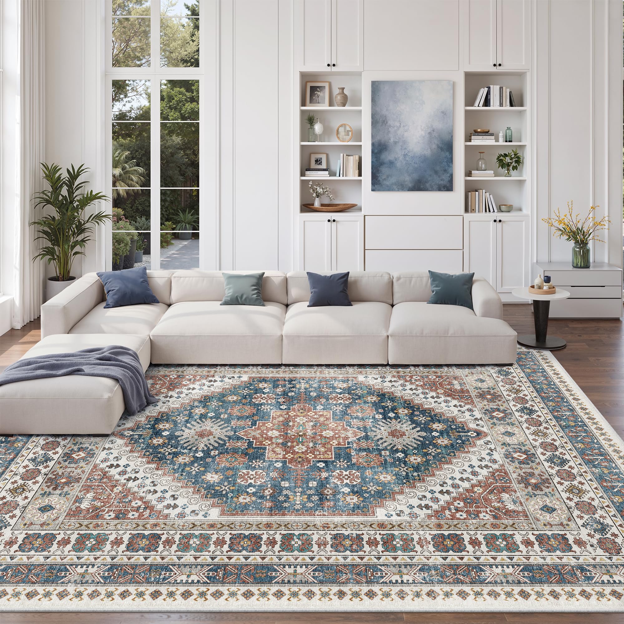 zesthome Area Rugs - Non-Slip Washable Rug