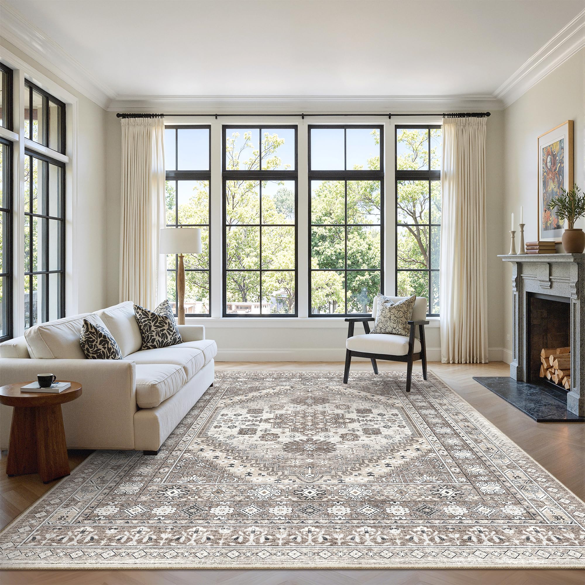 zesthome Area Rugs - Non-Slip Washable Rug