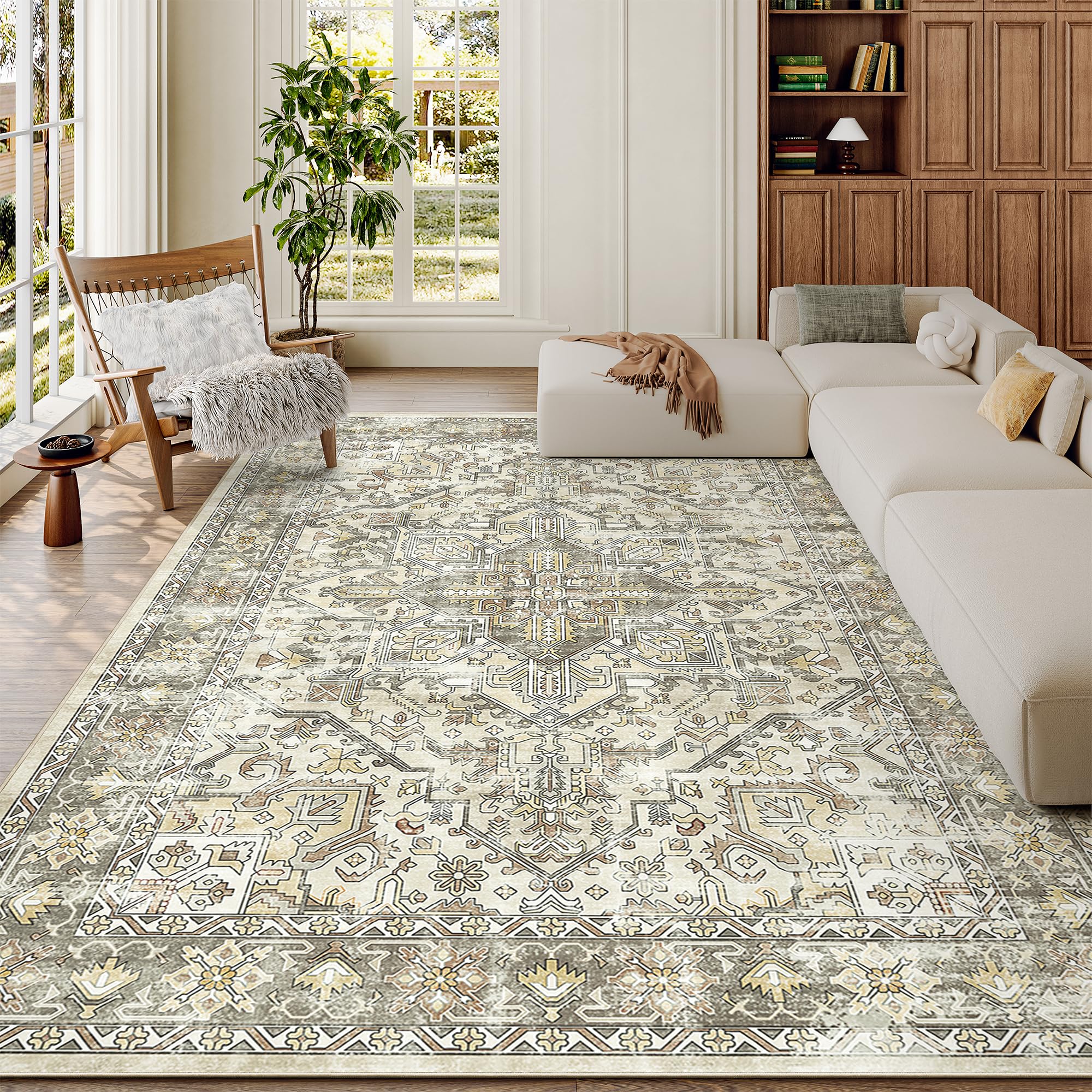 zesthome Area Rugs - Non-Slip Washable Rug