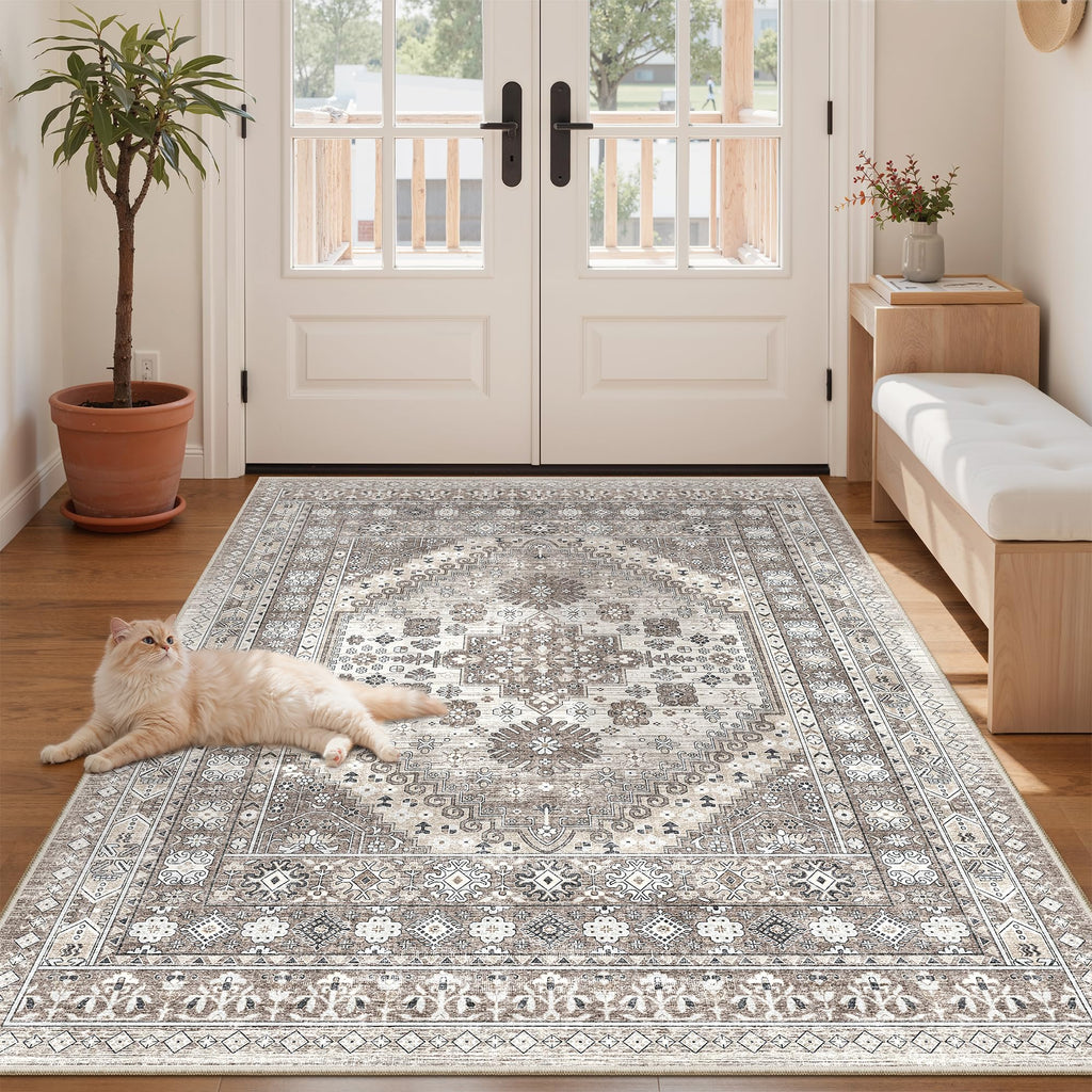 zesthome Area Rugs - Non-Slip Washable Rug