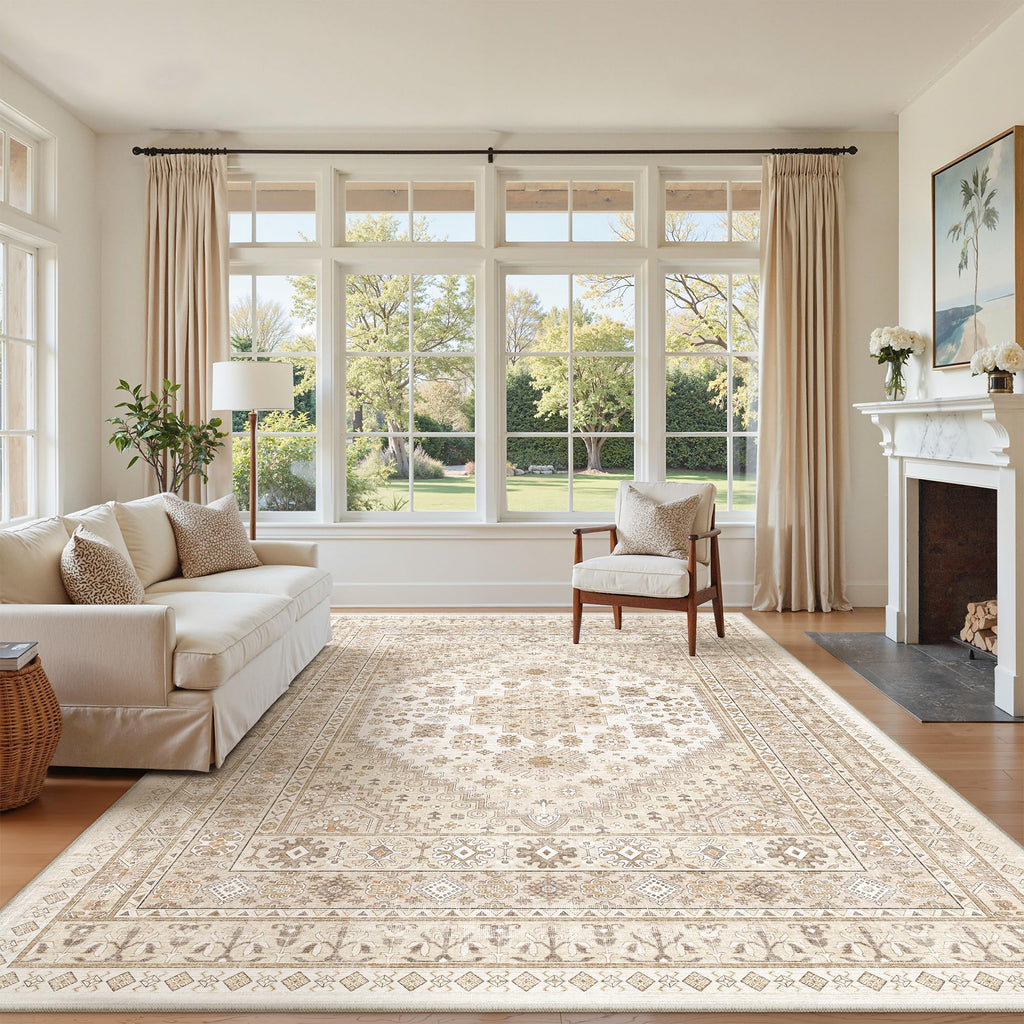zesthome Area Rugs - Non-Slip Washable Rug