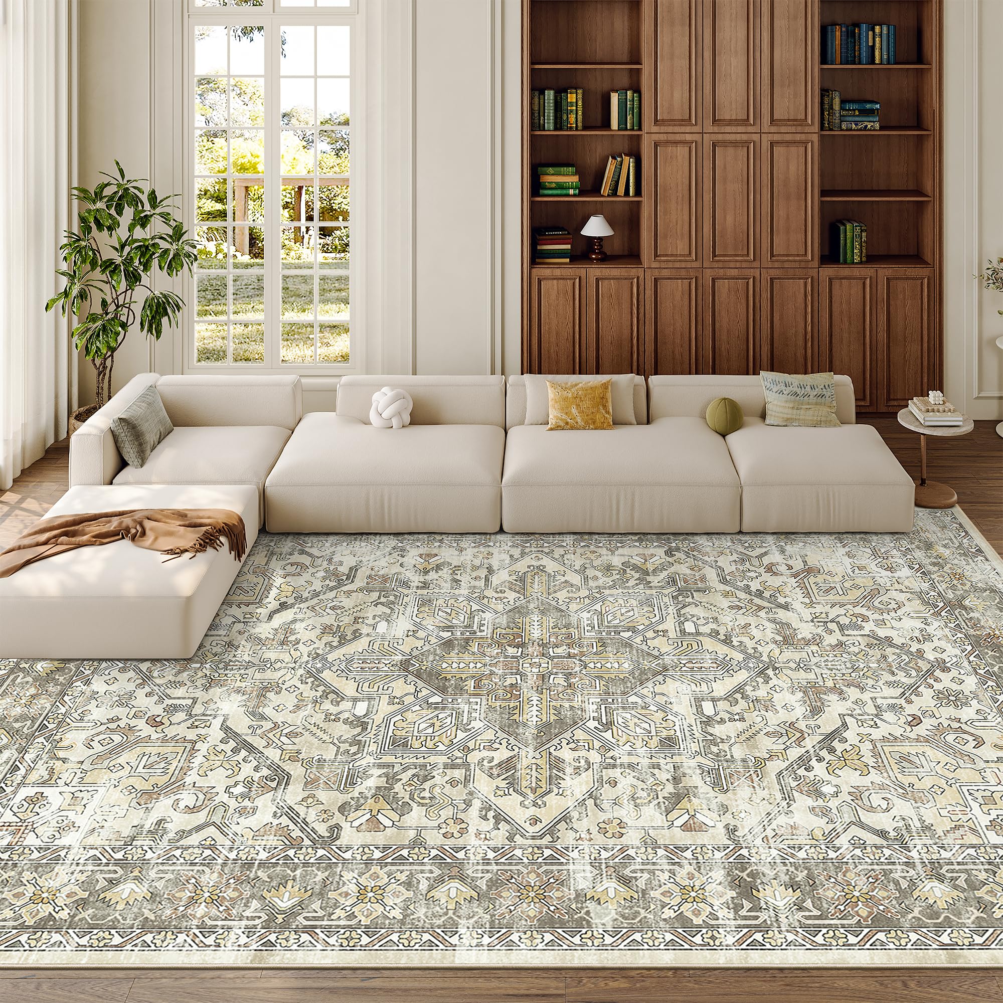 zesthome Area Rugs - Non-Slip Washable Rug