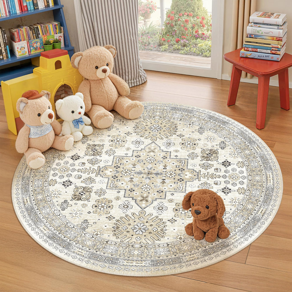 zesthome Area Rugs - Non-Slip Washable Rug