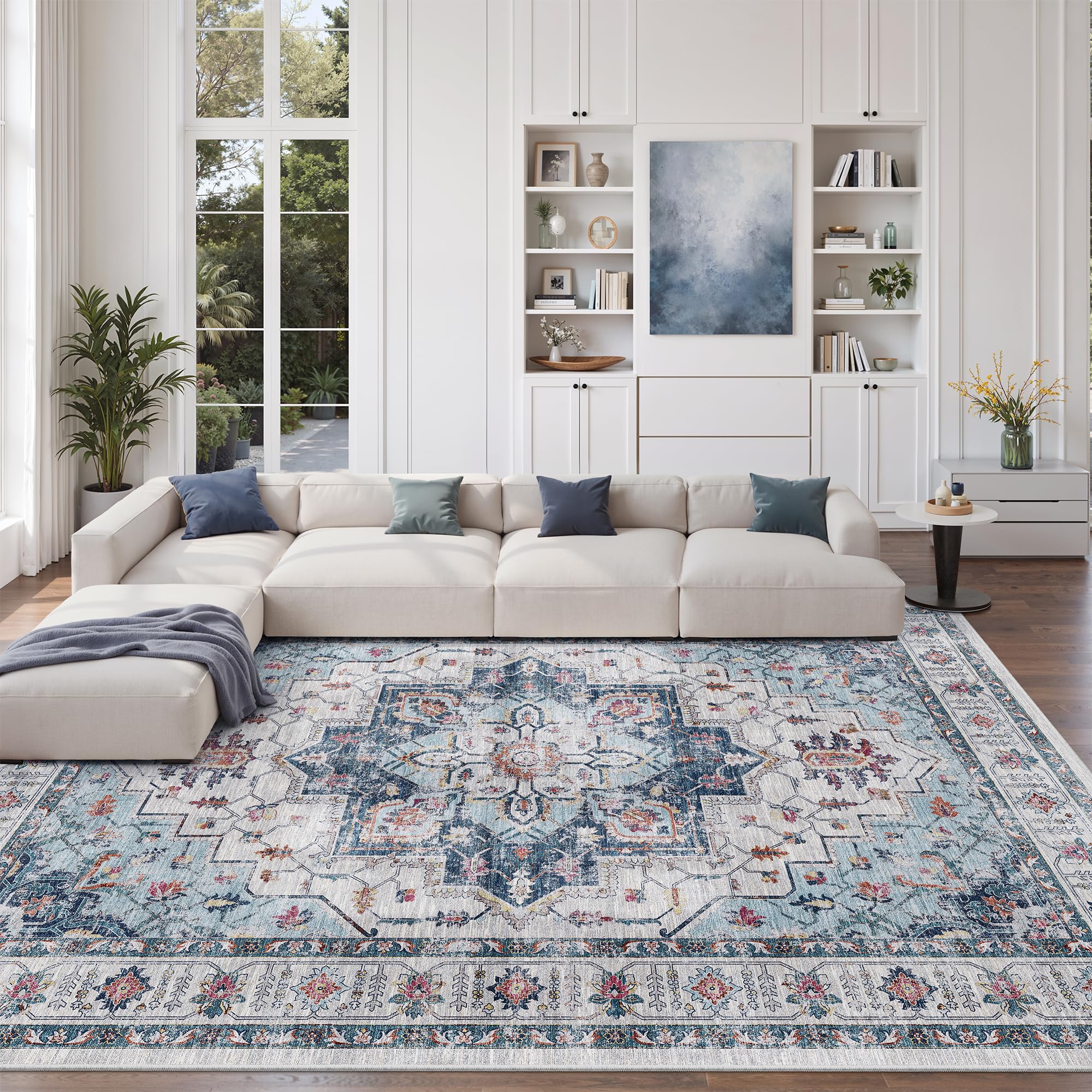 zesthome Area Rugs - Non-Slip Washable Rug