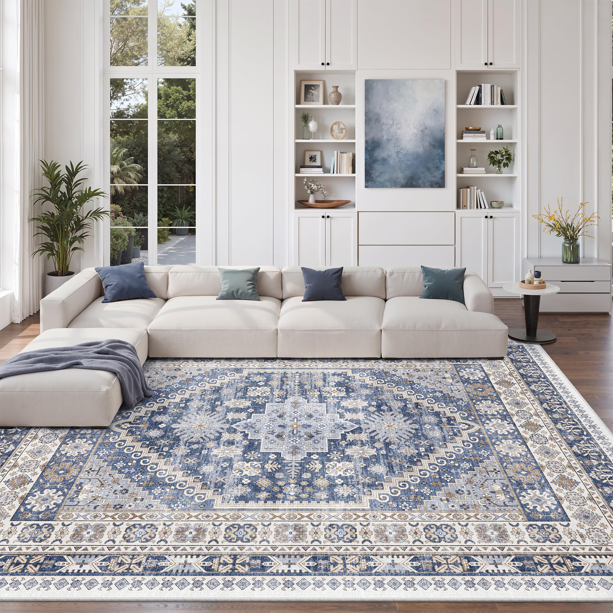 zesthome Area Rugs - Non-Slip Washable Rug