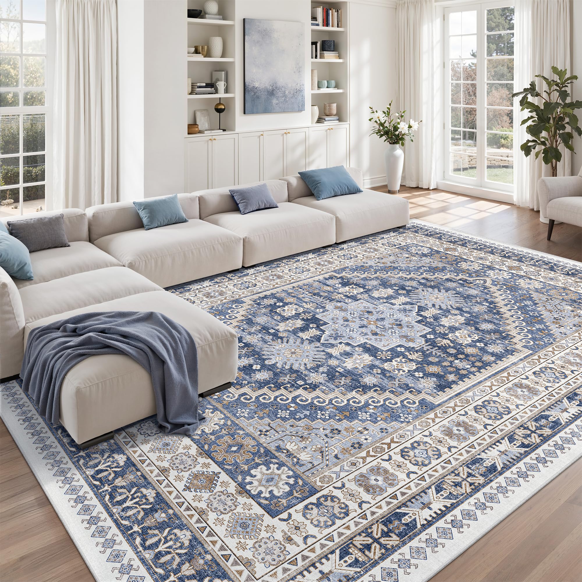 zesthome Area Rugs - Non-Slip Washable Rug