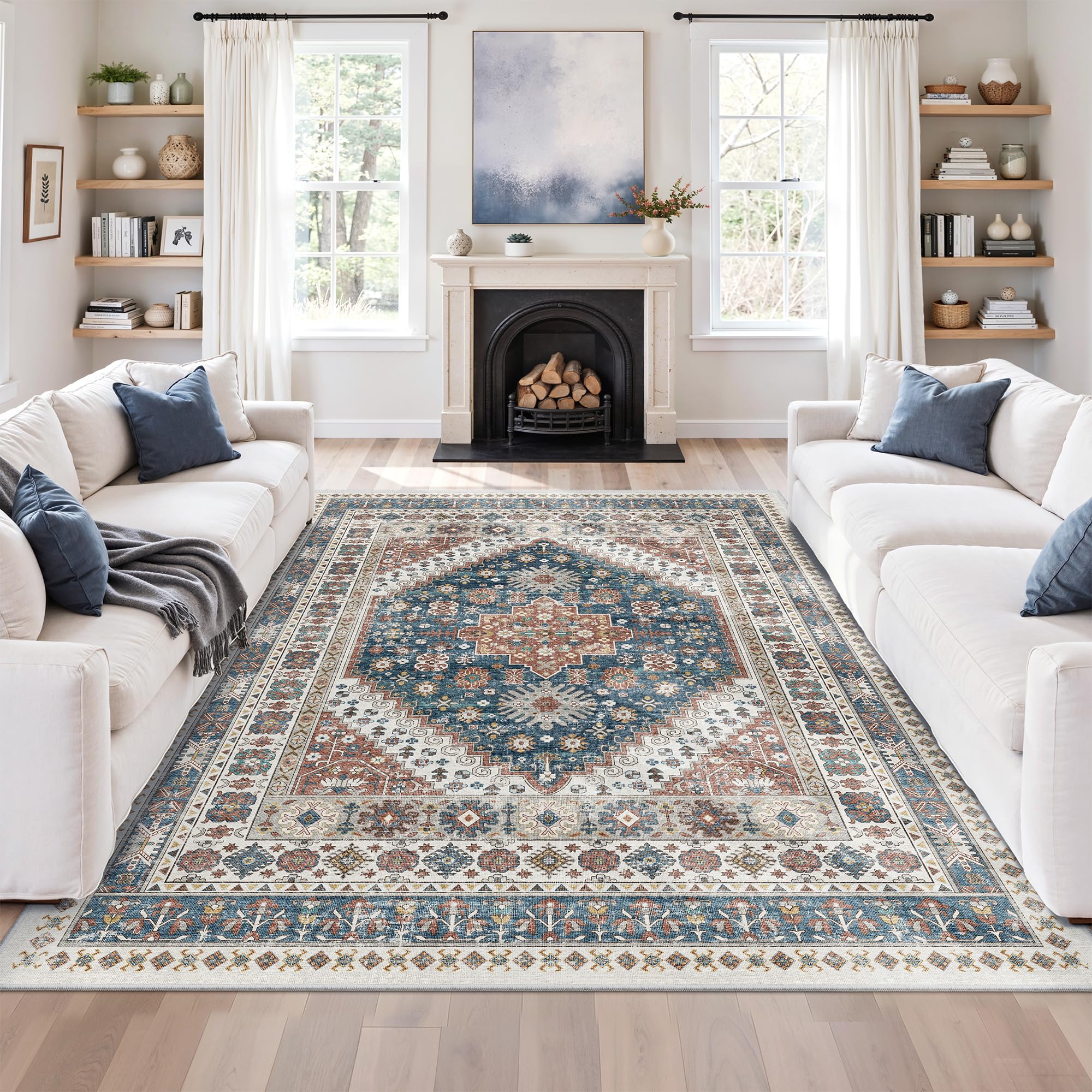 zesthome Area Rugs - Non-Slip Washable Rug