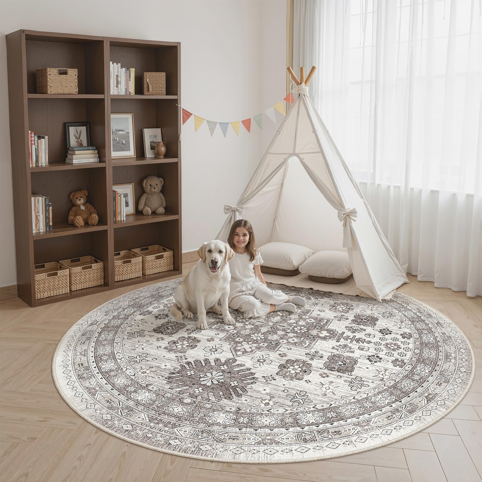 zesthome Area Rugs - Non-Slip Washable Rug