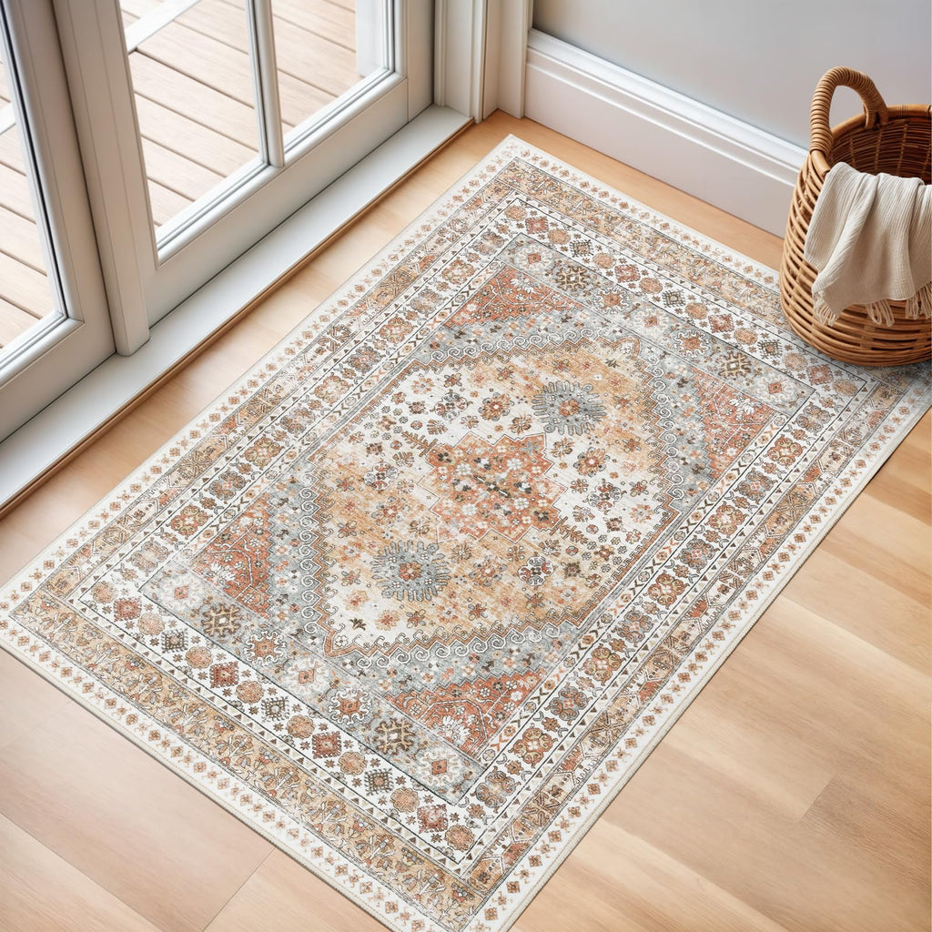 zesthome Area Rugs - Non-Slip Washable Rug