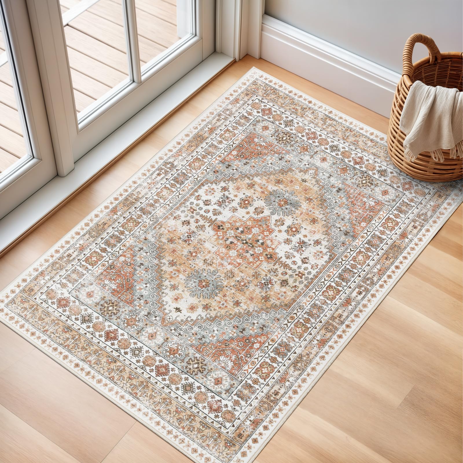 zesthome Area Rugs - Non-Slip Washable Rug