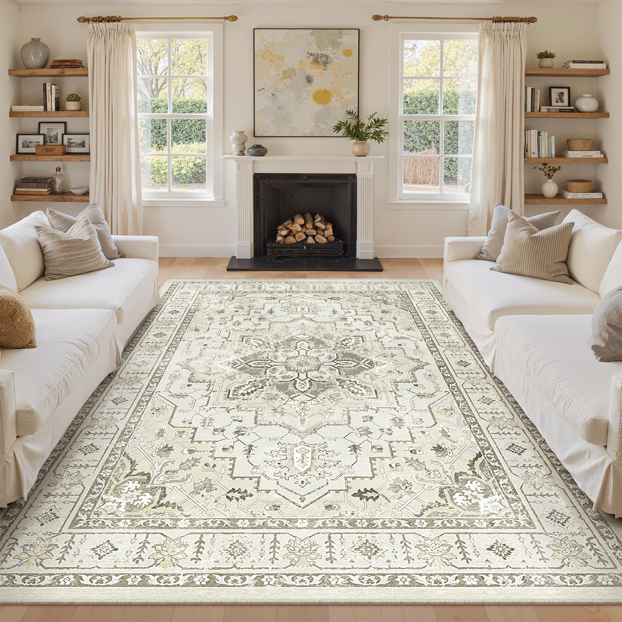 zesthome Area Rugs - Non-Slip Washable Rug