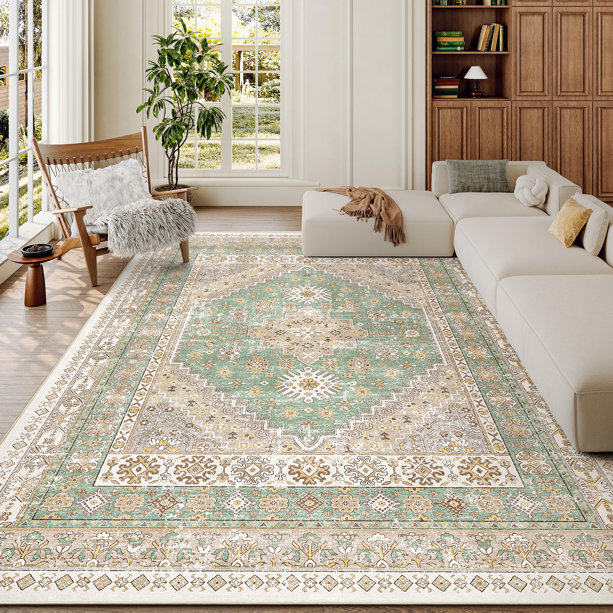 zesthome Area Rugs - Non-Slip Washable Rug